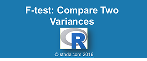 F-Test in R: Compare Two Sample Variances